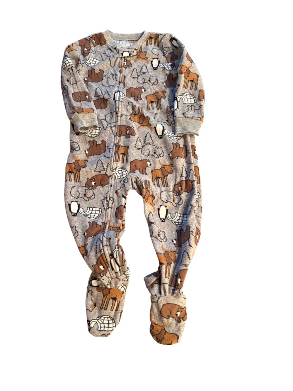 Simple Joys by Carter’s 24M Woodland Animals Footed Fleece Sleeper